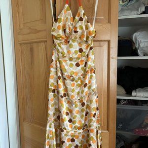 Vintage Vera Wang Polka Dot Cocktail Dress - Sz 4